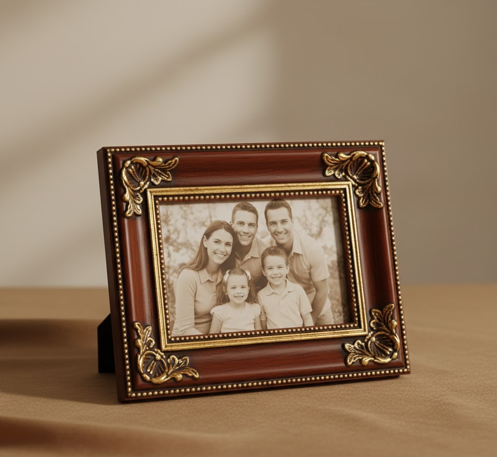 Klassieke houten lijst